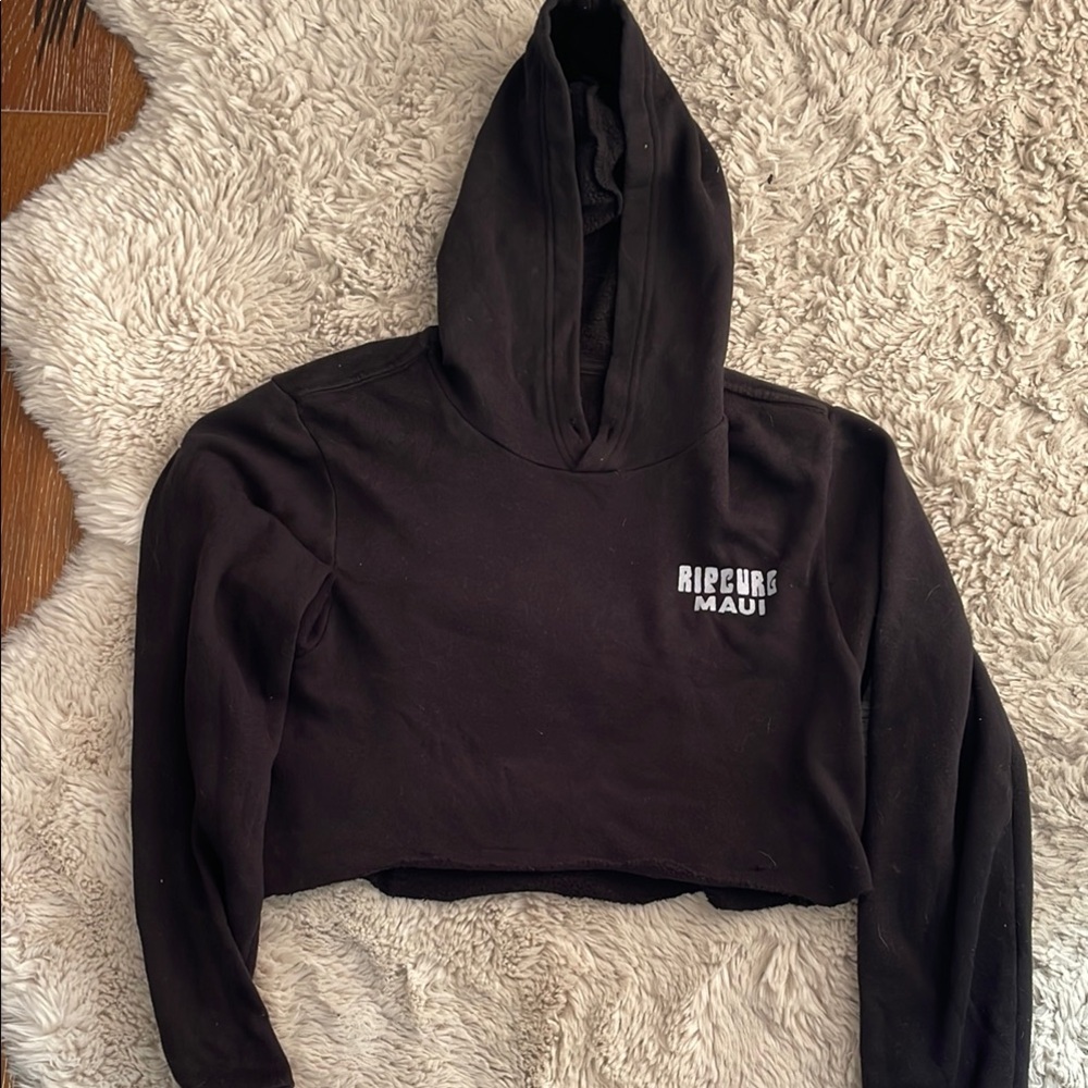 Rip Curl Black Cropped Hoodie